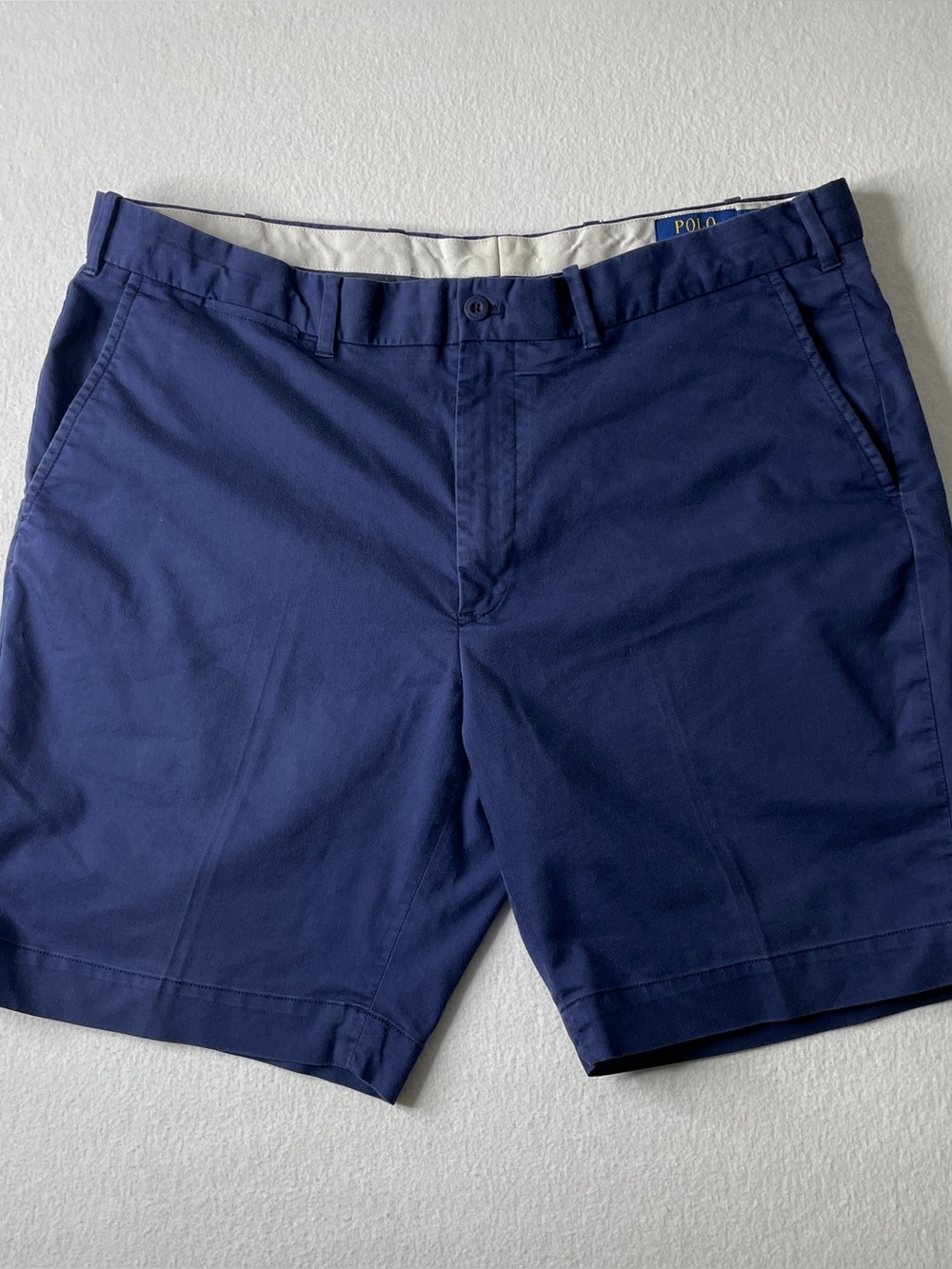 Polo Ralph Lauren Shorts Mens 36 Navy Blue Tailored Fit Golf Performance Casual